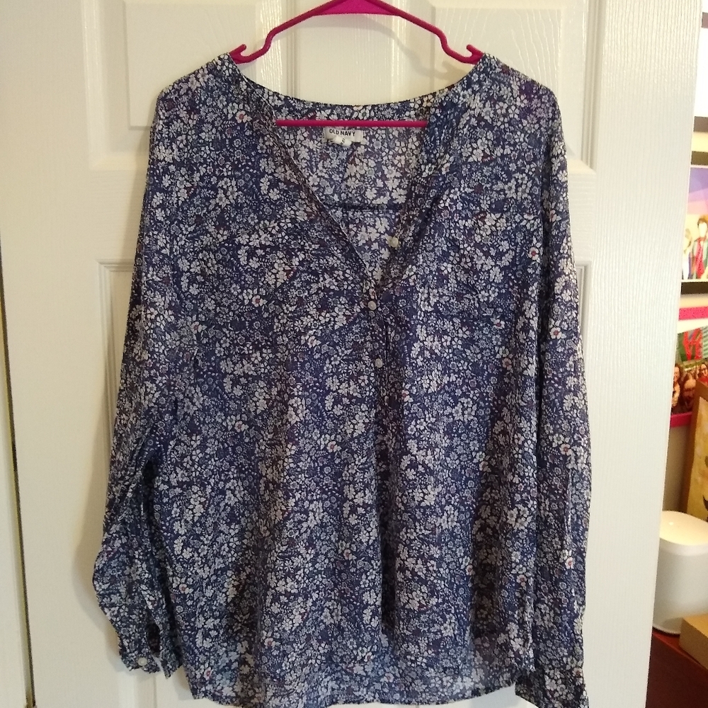 Lightweight floral blouse from old navy